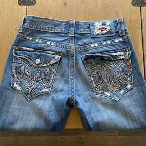 MEK - distressed denim - men’s 31 - 32 inch inseam